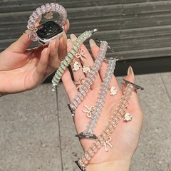 【闪粉蝴蝶结】适用小米手环9pro表带8pro新款电话线发圈红米5女4
