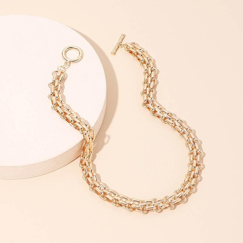 Hip-Hop Vintage Style Alloy Solid Color Women'S Jewelry Set display picture 6