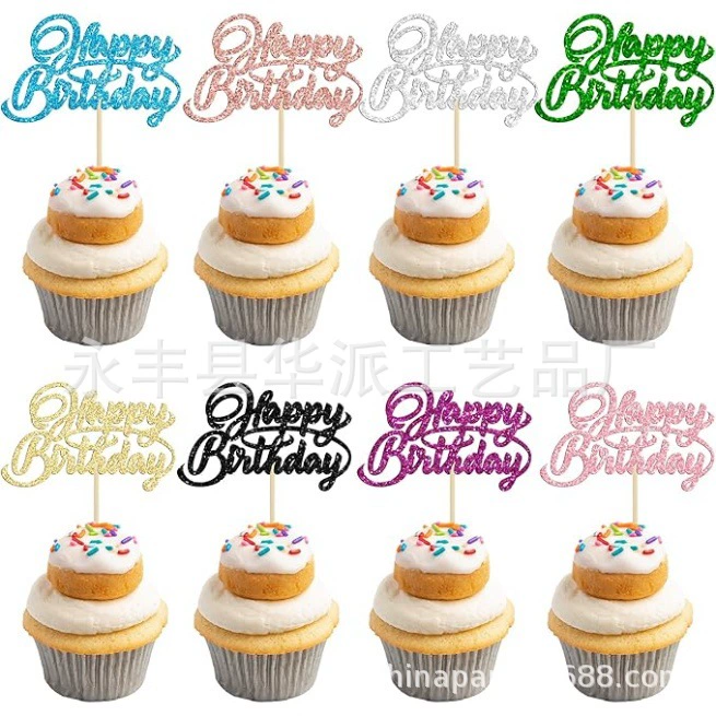 Тематическая вечеринка по случаю дня рождения, украшение для кексов, украшение для десертного стола, плагин