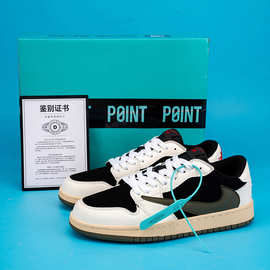 莆田aj倒钩鸳鸯橡胶大底摩擦有声休闲男女鞋烟灰空军一号运动板鞋