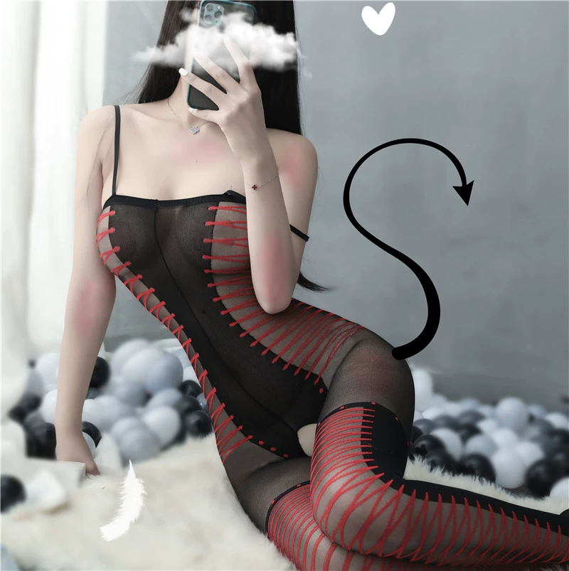 Нижнее белье, колготки, прозрачный комплект, униформа, большой размер