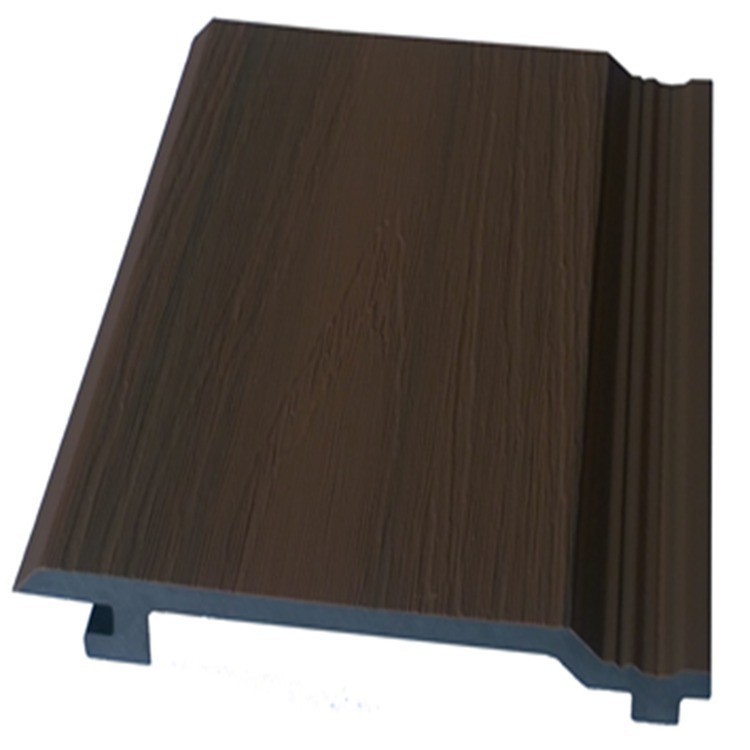 Panel de pared de madera plástica al aire libre Villa exterior Panel de decoración de pared exterior a prueba de humedad Panel de pared de madera plástica al aire libre Material de madera plástica Panel de madera plástica image 3
