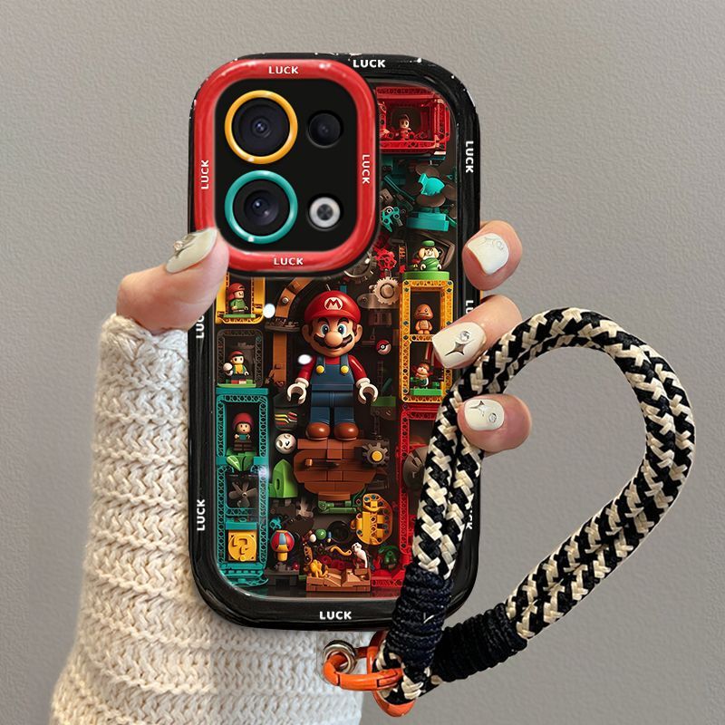 opporeno13 Phone Case Cartoon Cute OPPOreno12pro Anti-Drop Cartoon Lego Mario opporeno13 Phone Case Cartoon Cute OPPOreno12pro Anti-Drop Cartoon Lego Mario