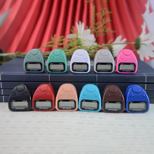 Type 506 Counter Led Light Manual Press Digital Digital Display Ring Counter Hand Press Multi-Color Factory Direct Sale