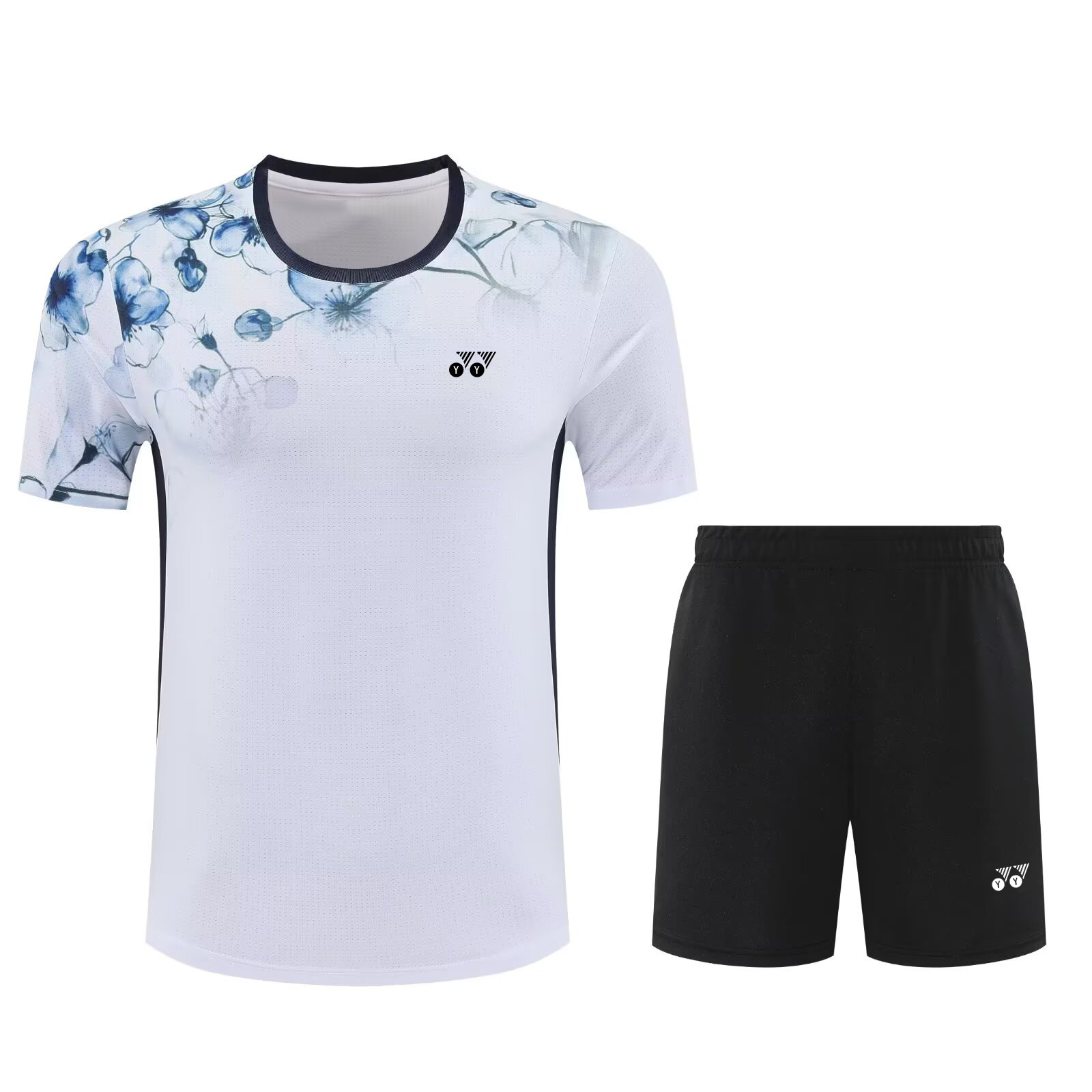 2025 New Badminton Uniform Yy Competition Breathable Men's and Women's High-Quality Suit Training Uniform Sports Short-Sleeved Quick-Drying