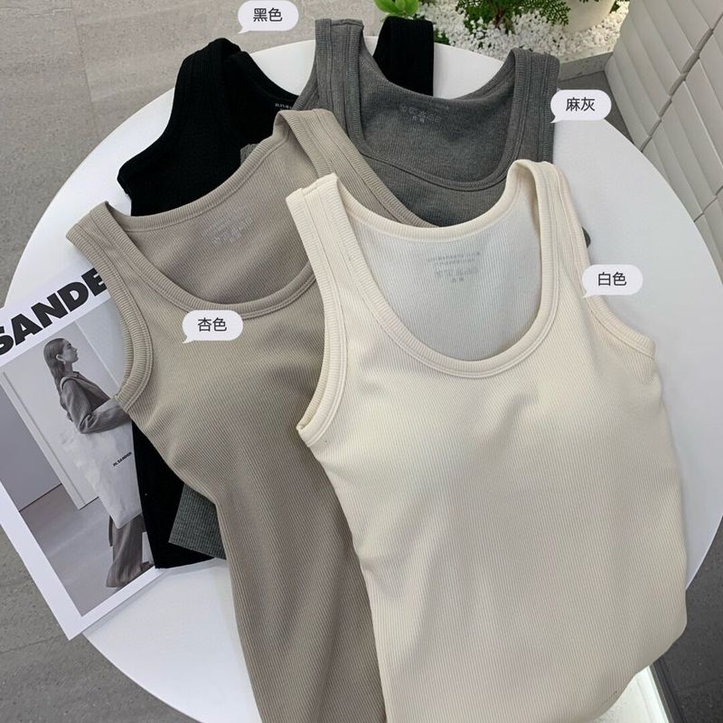 女性用夏用薄手スリムフィットボトムスリップ、胸パッド付き、インナーウェアとして最適|undefined