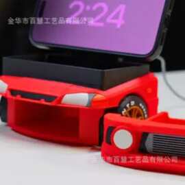 跨境EVO IV 车型造型桌面收纳盒 汽车主题带抽屉桌面整理器