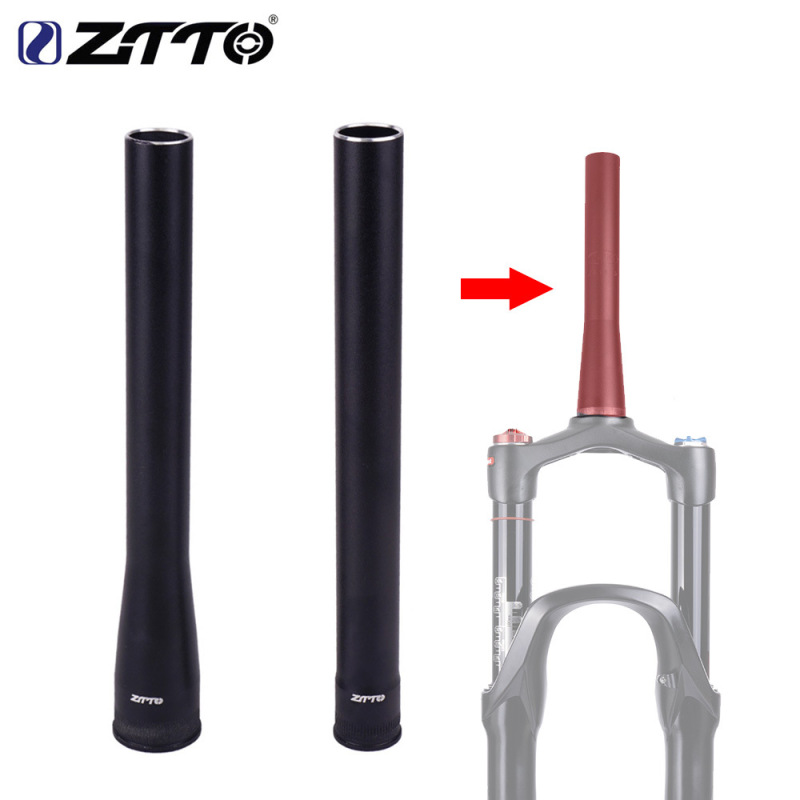 ZTTO山地自行车铝合金前叉头管直管锥管避震器上管前叉修车配件|undefined