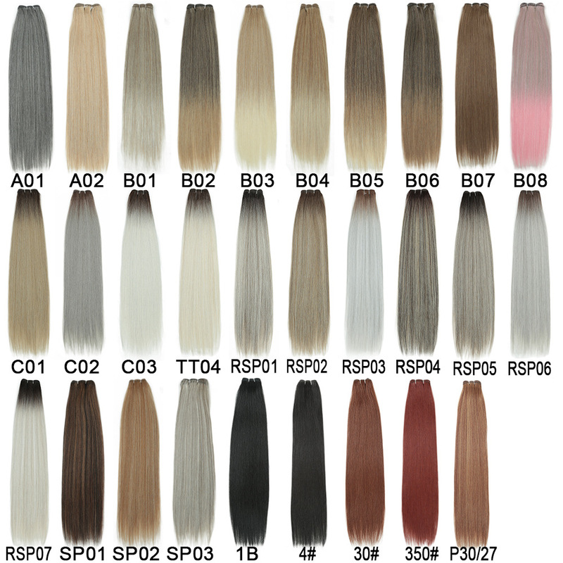 26inch Straight Hair Weft Aliexpress Cross-Border Wig European and American African Long Straight Hair Synthetic Hair Extension