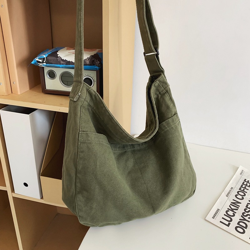 Large Capacity shoulder bag fashionable simple bag 2024 new trendy ins messenger bag casual Japanese and Korean casual