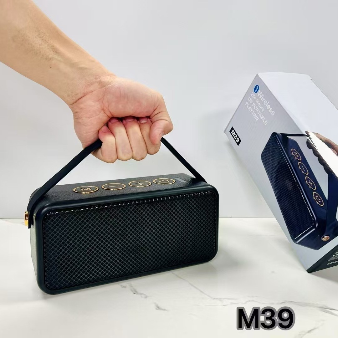 Cross-Border Aliexpress Bluetooth Speaker M39 Portable Handheld Speaker Outdoor Wireless Creative Retro Home Subwoofer