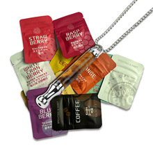 零售虎眼石辅助戒烟项链钛钢饰品天然石内置精油棉芯呼吸阻力冥想