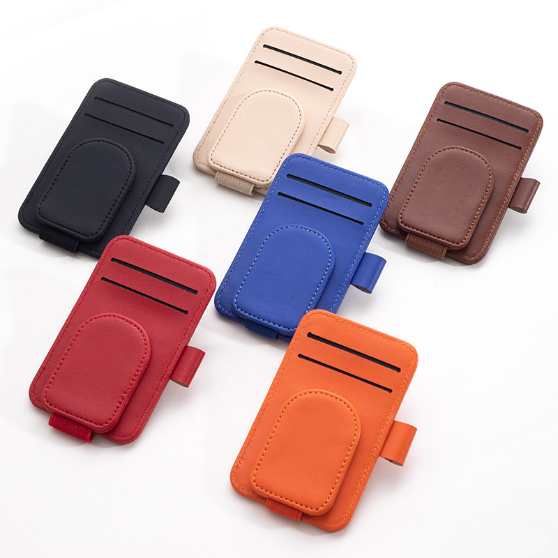Car Multifunctional Glasses Clip, Ticket Clip, Practical High-End Round Eye Clip, Multifunctional Accessories, Fashionable