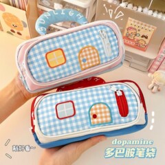 小房子笔袋2025新款女生文具袋高颜值初中小学生多层文具铅笔盒