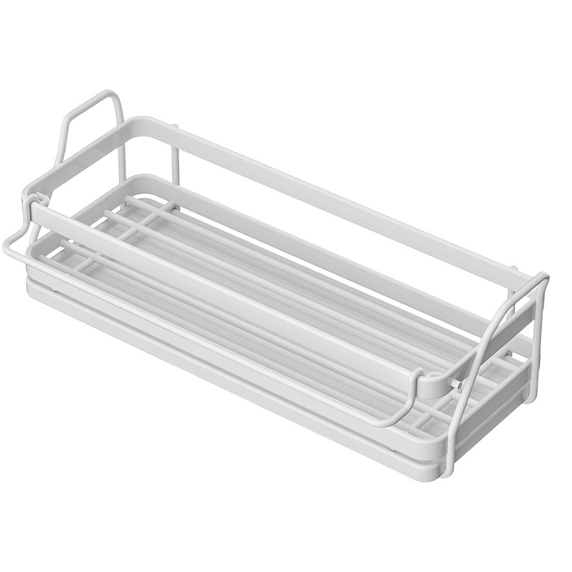 Estante de almacenamiento de cocina estante de almacenamiento de trapo estante de condimento sin ponche fregadero esponja drenaje cesta fregadero montado en la pared artefacto