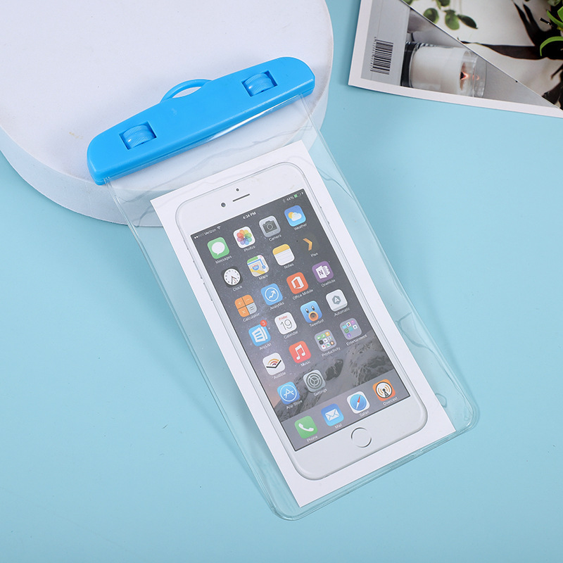 Transparent mobile phone protection PVC, waterproof bag for swimming, waterproof strap, touch screen
