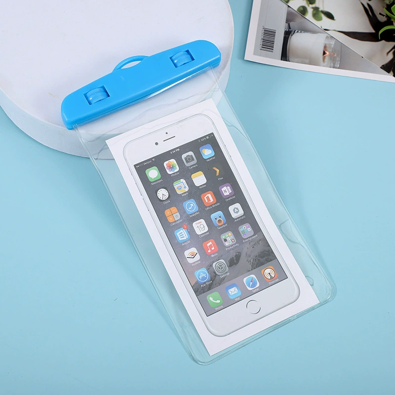 Transparent mobile phone protection PVC, waterproof bag for swimming, waterproof strap, touch screen