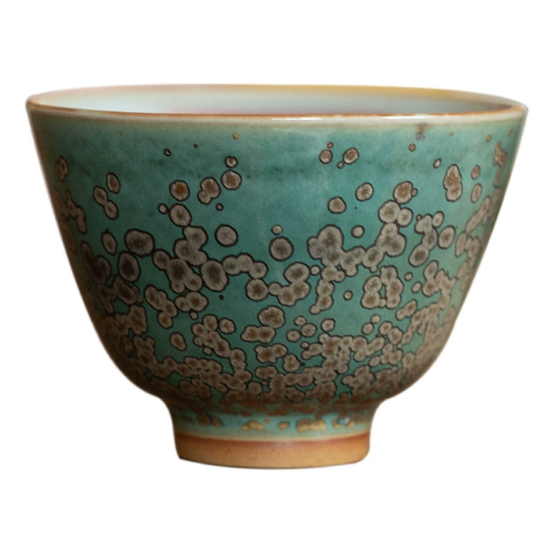 Керамическая кружка Jun Kiln Tea Cup Kiln Master Cup Kung Fu Tea Cup Single Cup Single Cup Ceramic Personal Cup Qingshan