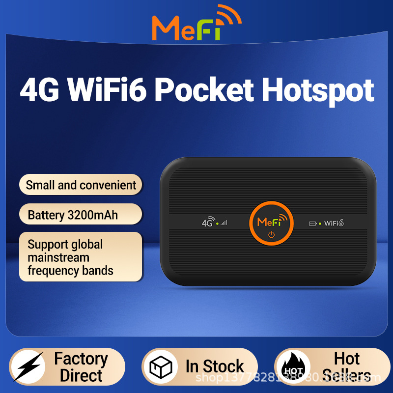 WiFi Portátil 4G SIM WiFi 6, Plug and Play, Soporte VPN, para Vehículos