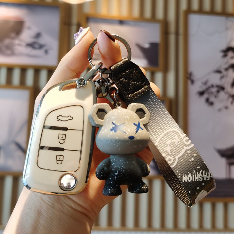 東風風神ax7鑰匙套ax3/ax4高檔ax5東風風度MX5時尚a30車鑰匙包扣