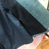Fleece green jacket, trousers lapel pin
