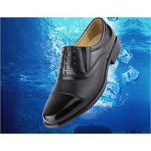 春秋商务正装面试三接头皮鞋男三节头尖头真皮镂空办公室工作皮鞋