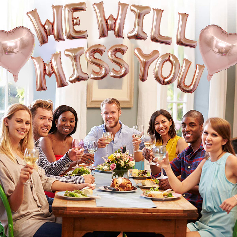 Amazon Graduation Retirement Party Party Decoration we will miss you Love Balloon Set Wholesale