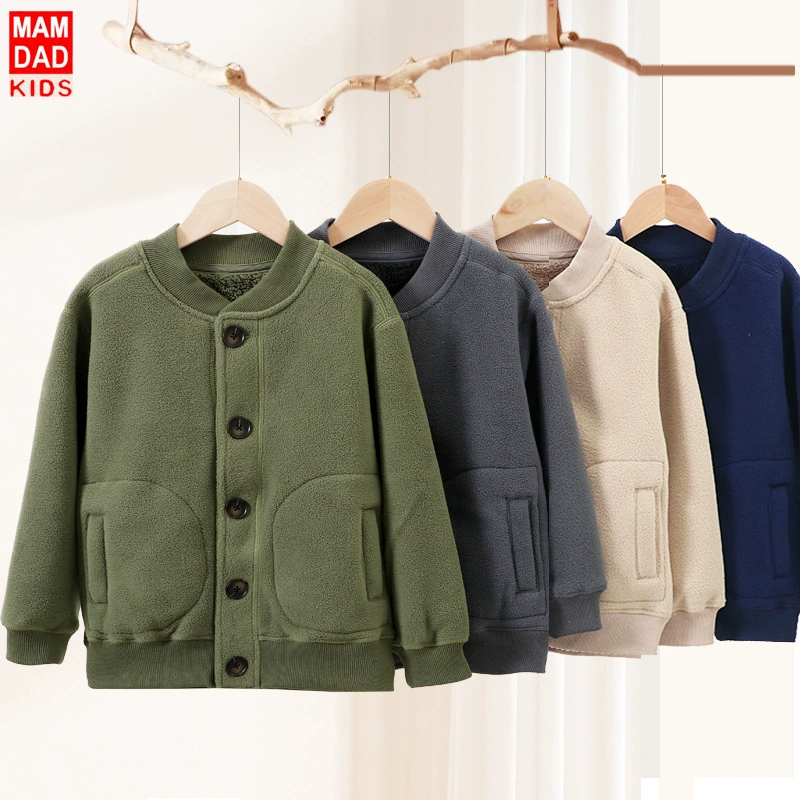 Children's demi-season jacket, warm uniform for boys
