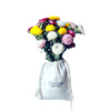 Mediterranean -style cloth bag dry flower set ins, Nordic home, home decoration, natural dry bouquets, link hooks