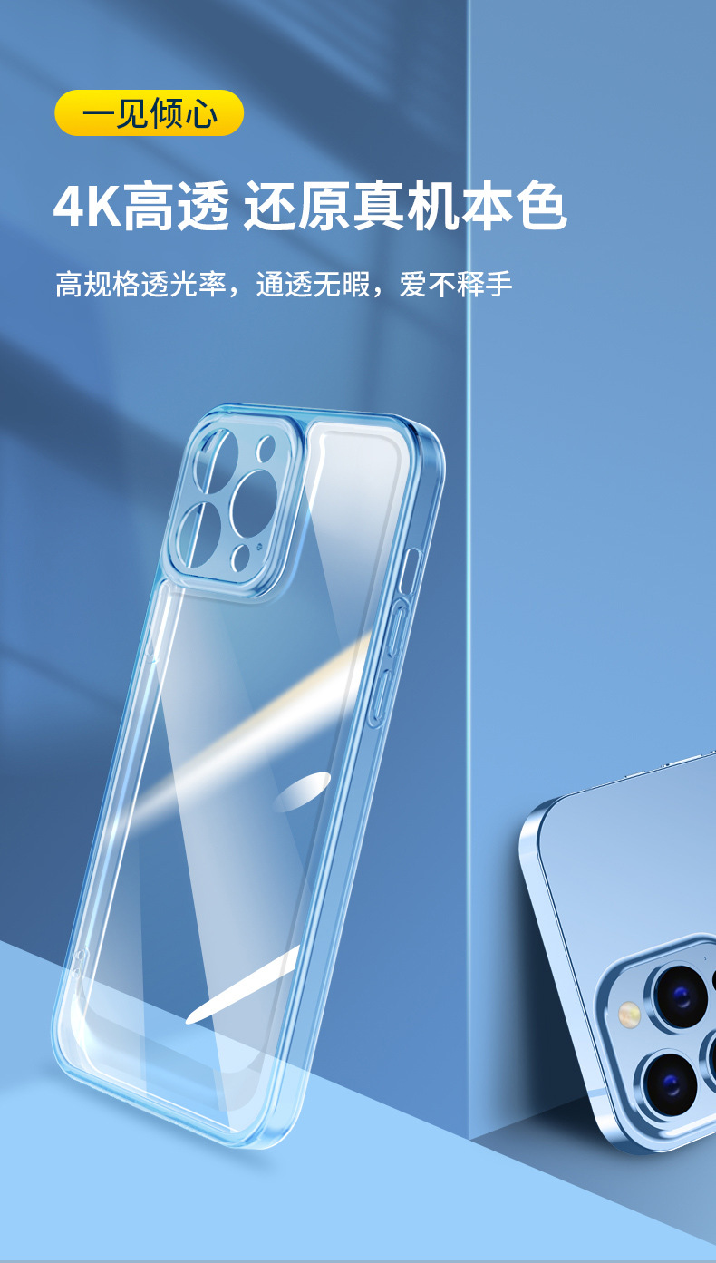 iphone 16promax transparent space case apple 15 phone case all-inclusive 14/13/12 drop-resistant tpu soft case