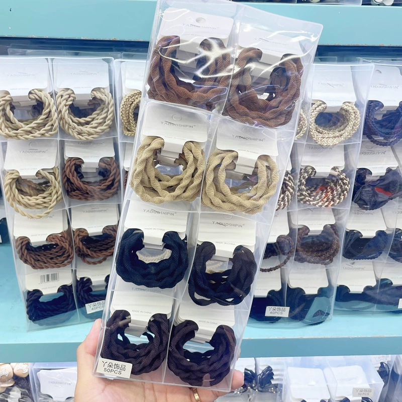 Южная Корея Dongdaemun модный круг для волос простой взрослая голова резиновые ленты с высокой эластичкой кожаные чехлы модные головные уборы бутик оптом