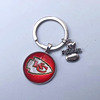 NFL American Rugby Team Steel Man Team Keychain I love Football football team key