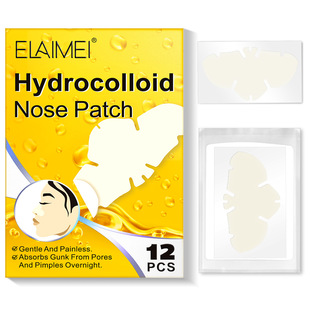 Foreign trade new product ELAIMEI blackhead removing nose paste hydrocolloid cleansing pores acne repair skin in stock 12 paste