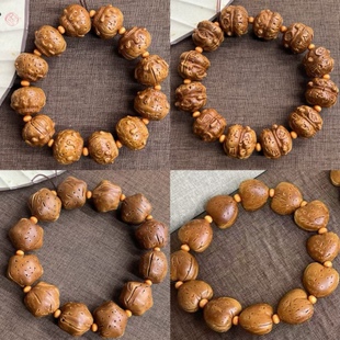 Peach pit carving a variety of cartoon bracelet text play handheld plate play beads rosary beads boutique bracelet fashion jewelry jewelry