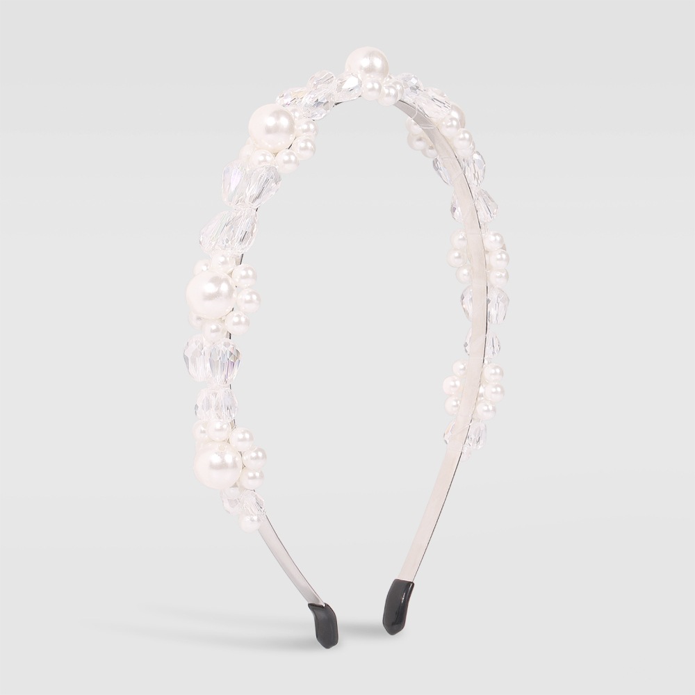 Fashion New Imitation Pearl Flower Headband display picture 8