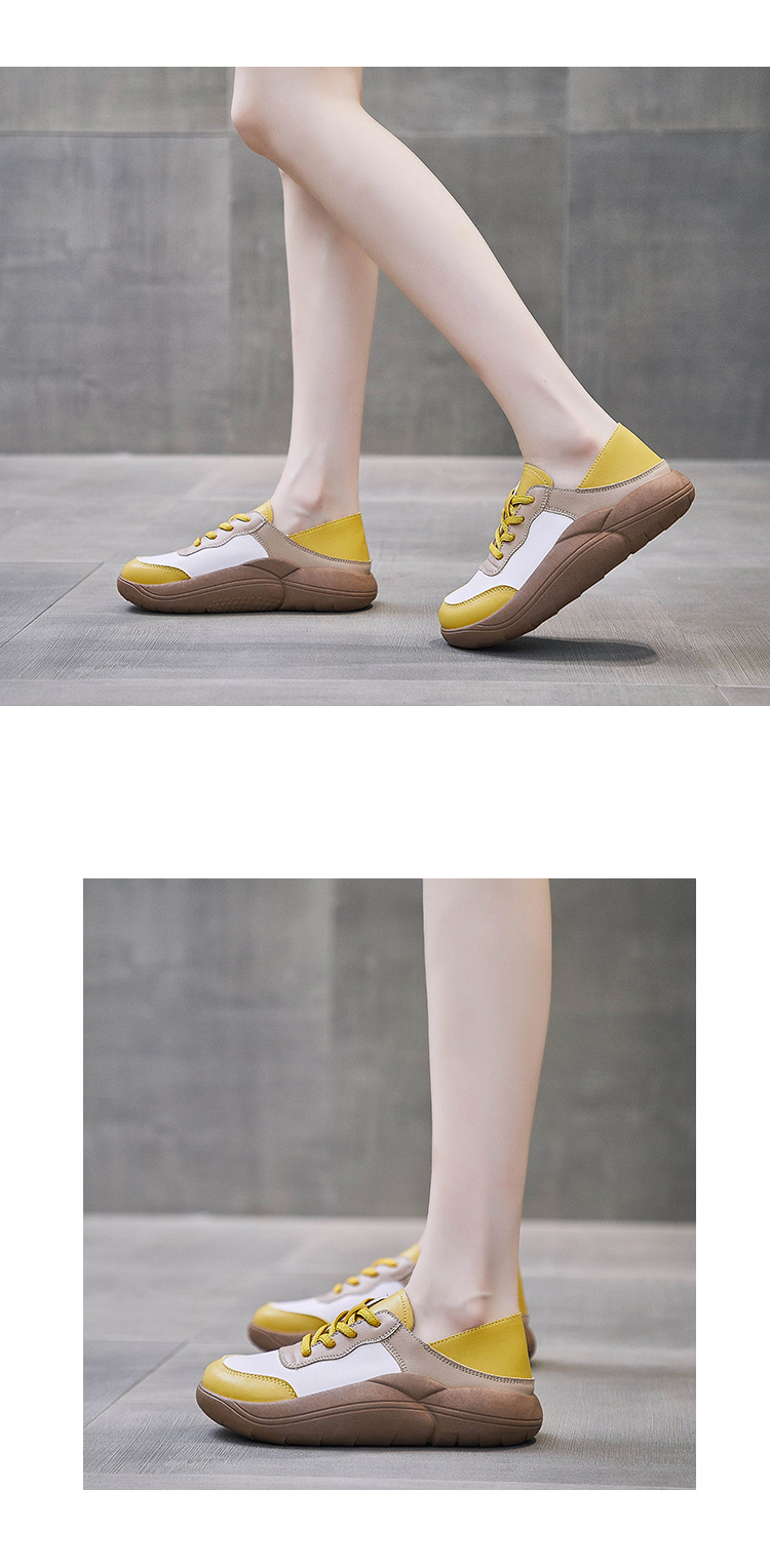 Ladies Shoes Walking Shoes Work Shoes Sneakers Fabric Easy To Clean Breathable Versatile Footgear Footwear_voghion.com
