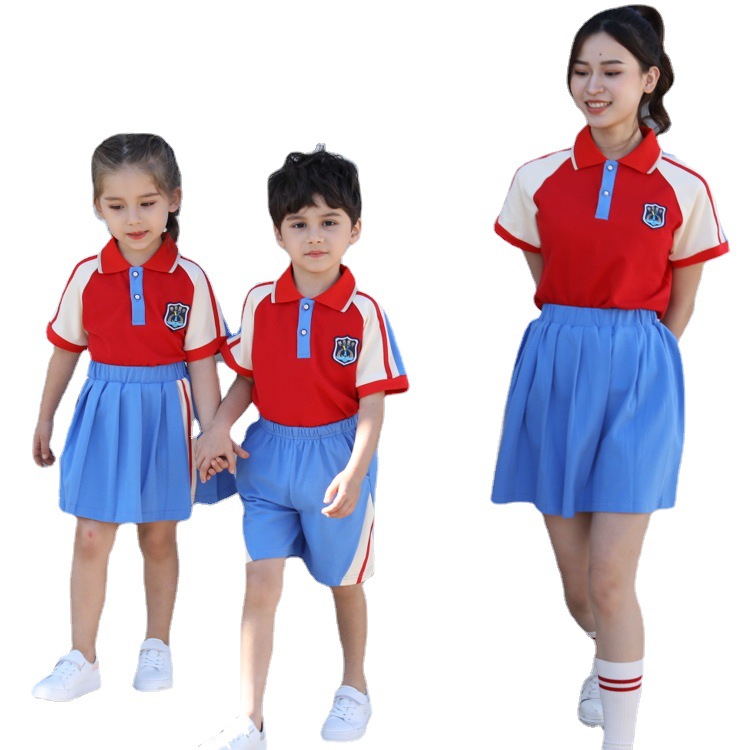 2022新品夏季幼儿园园服班服毕业班服中小学校服老师夏季服装