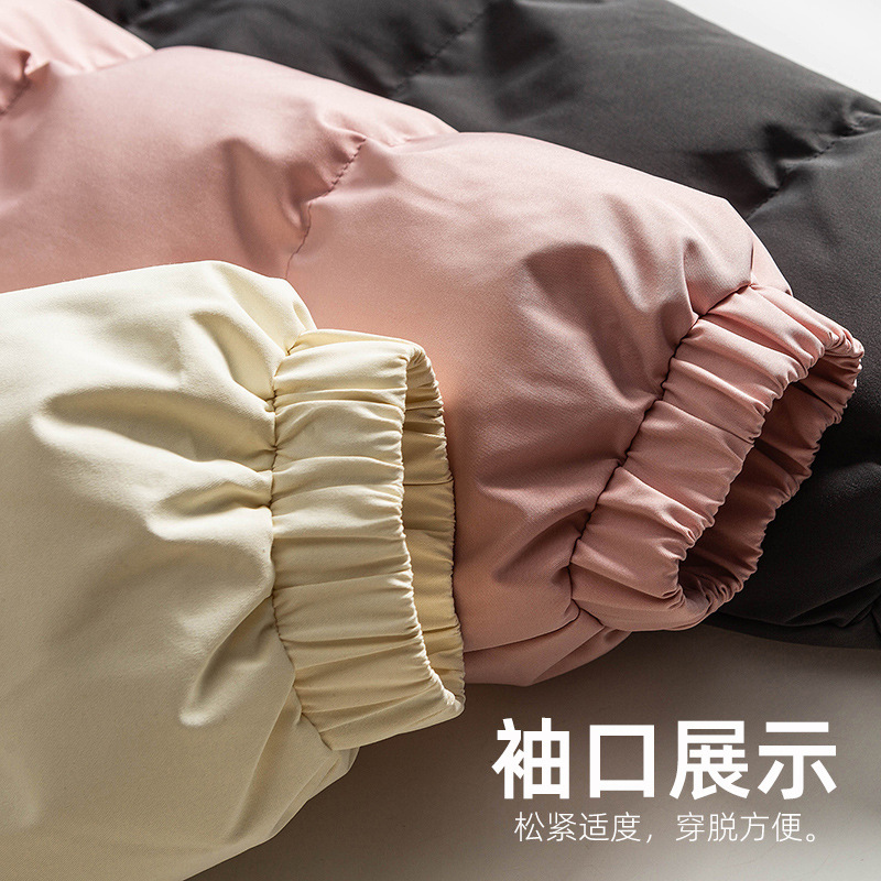 컬러 블록 후드 코튼 패딩 재킷 남성용 루즈 트렌디 엑스트라 롱 무릎 길이 코튼 패딩 재킷 코트 겨울 두꺼운 따뜻한 코튼 패딩 재킷