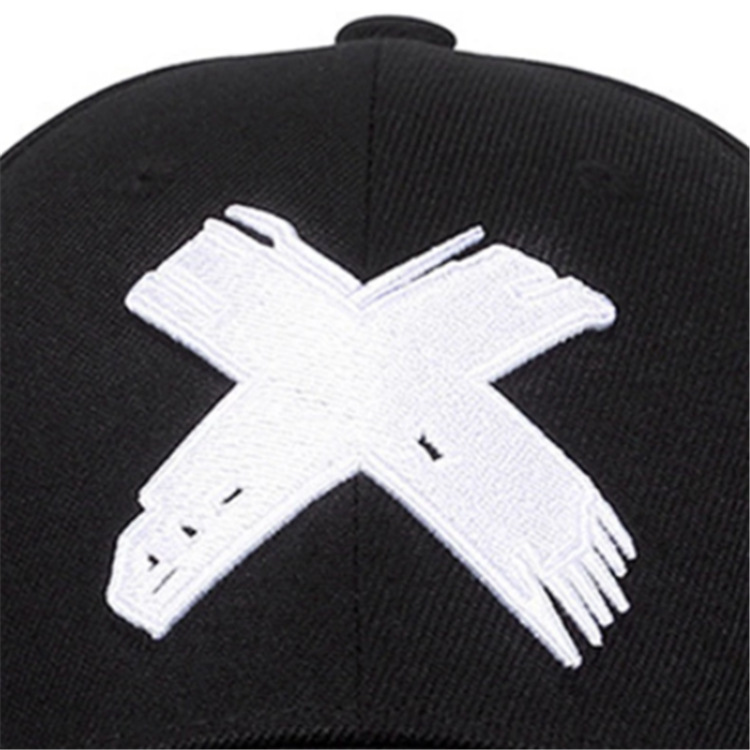 Gorra de béisbol bordada de marca de moda negra para hombre nueva de otoño e invierno_voghion.com