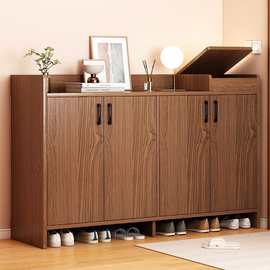 鞋柜家用带门多层大容量收纳柜子楼道外门口玄关靠墙可储物一体柜