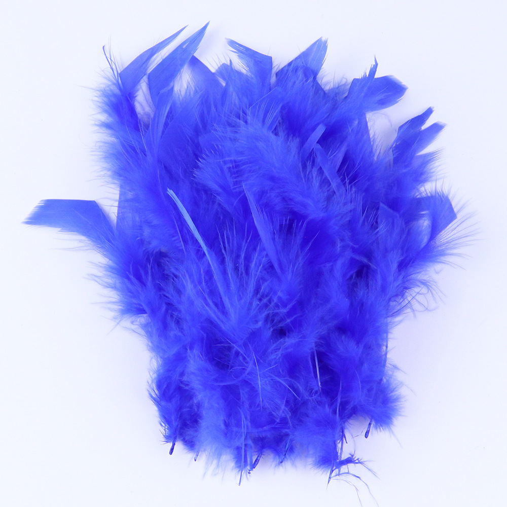 10 - 15cm toque de pelo de pavo piezas de fuego multicolor opcional DIY material hecho a mano image 17
