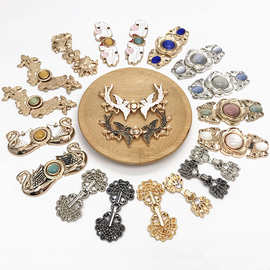 金属盘扣对扣搭扣古装汉服旗袍唐装子母扣复古纽扣扣子钮扣装饰扣