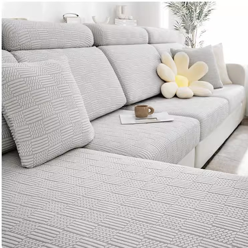 Verdickter, vollständig abdeckender Universal-Kissenbezug für alle Jahreszeiten, elastisch, kratzfest für Katzen, Sofabezug_voghion.com