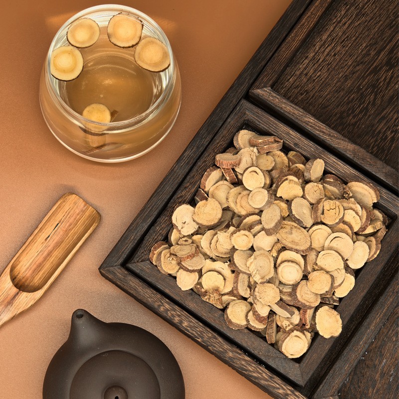 Licorice Root Slices Gan Cao 甘草 500g Red Skin Dried Rounds for Herbal Tea and Decoction in use