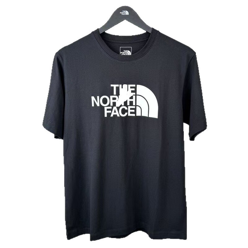 新しい北家貿易ビッグロゴレターカップル半袖夏通気性カジュアルプリントラウンドネックスポーツTシャツ|undefined