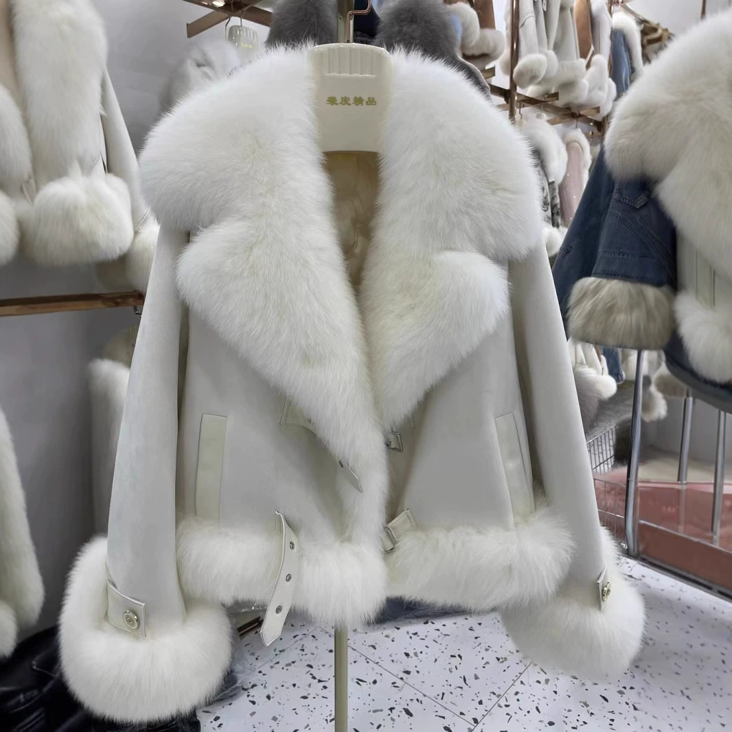 Платье Milan Weekly Winter Explosion Fox Folk Puppет Cotton Cotton Sheep Fur на Permiae Inner Bile Young Elite