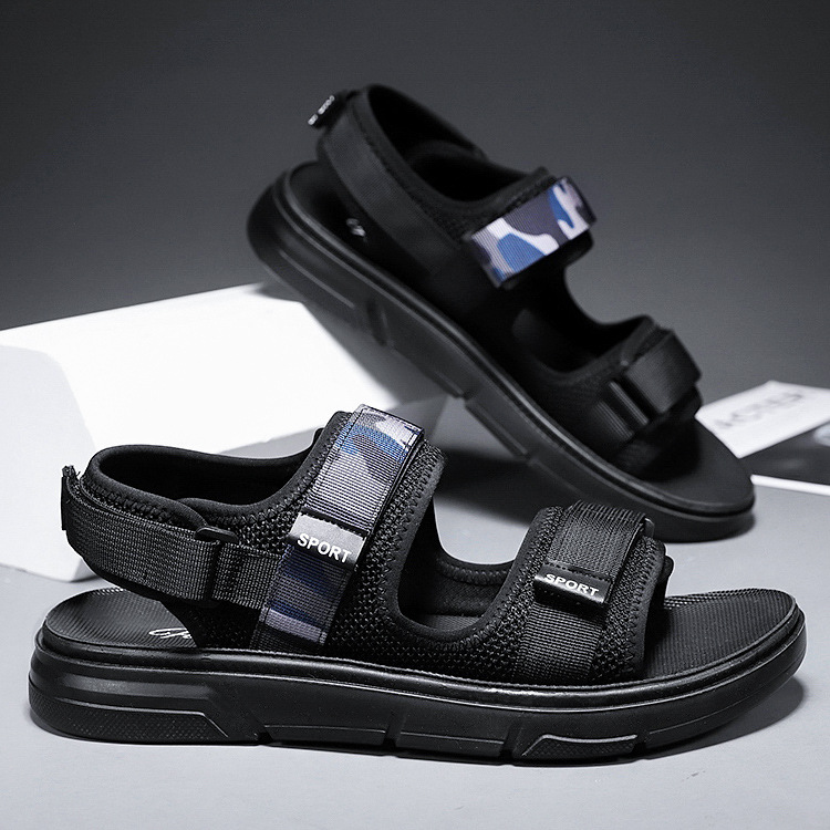 鞋子男2021夏季新款外贸男鞋沙滩鞋时尚休闲凉拖透气软底凉鞋男|ms