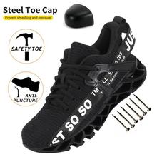 Steel Toe Shoes for Men Women Safety Cap Work Shoes No Slip