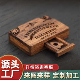 跨境微型灵板抽屉木制迷你木板盒家居装饰摆件木质工艺品现货批发