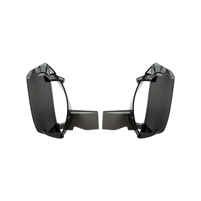 Motorcycle Spoiler Cover Suitable for Harley 23.6-26 Road Gliding Side Wing Spoiler, Pc Material, Multiple Colors Available (Motorcycle front windshield) - black